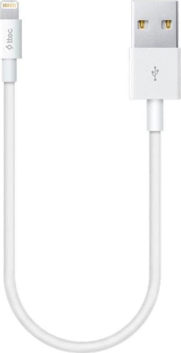 Ttec 30Cm Süper Hızlı İphone Lightning Şarj ve Data Kablosu,Lightning Powerbank Şarj Kablosu - Image 1