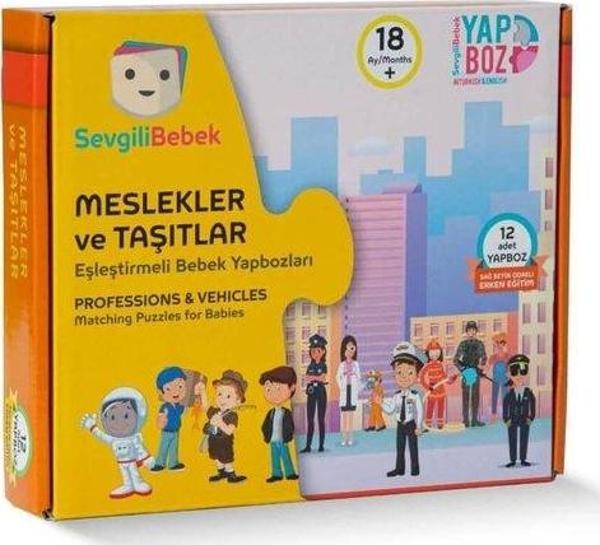 SevgiliBebek Meslekler ve Taşıtlar Yapboz Puzzle - Image 1
