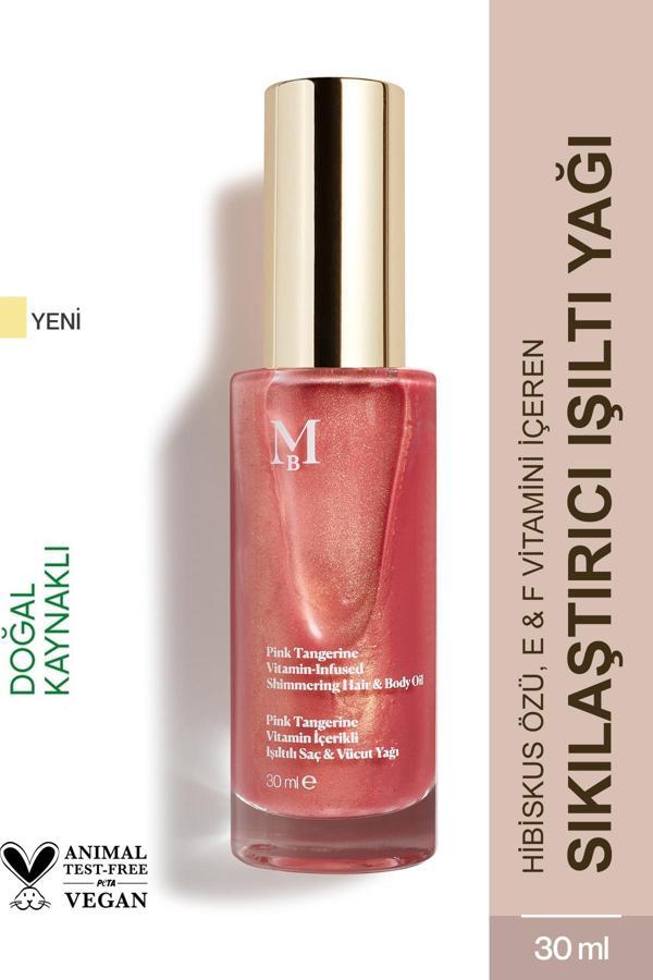 Pink Tangerine Vitamin İçerikli Işıltılı Saç & Vücut Yağı 30 ML - Image 1