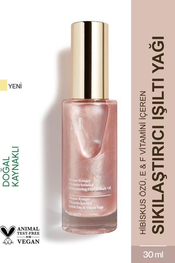 Sloane Ranger Vitamin İçerikli Işıltılı Saç & Vücut Yağı 30 ML - Image 1