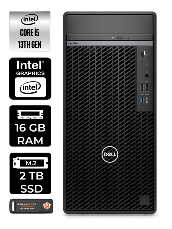 DELL OPTIPLEX 7010MT i5 13500 16GB RAM 2TB SSD FDOS N010O7010MTU MASAÜSTÜ PC & PER4BELLEK - Image 1