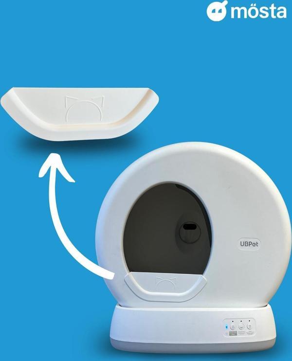 Ubtech C10 Pro+ Kameralı Otomatik Akıllı Kedi Tuvaleti için Aparat/Buffle, Kum Sıçratma Önleyici Aparat/Buffle - Image 1