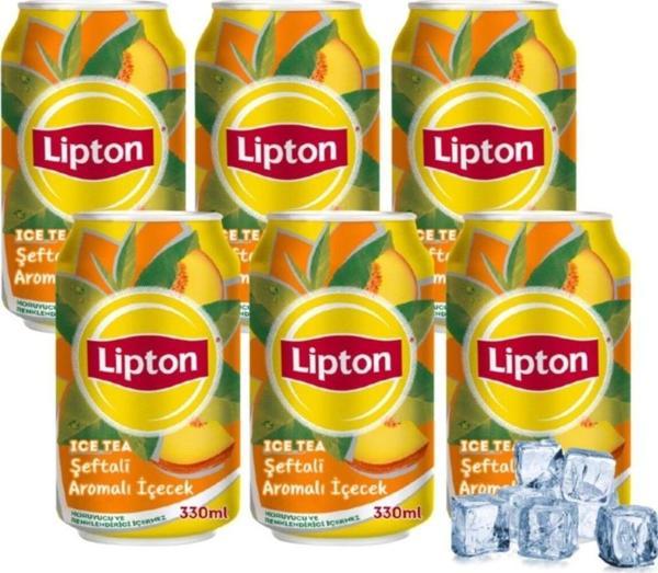 Lipton Ice Tea Şeftali Soğuk Çay 330 ml x 6 Adet - Image 1