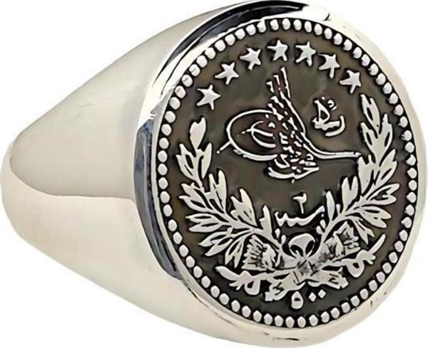 Tuğra Figürlü Gümüş Yüzük 230047483G15Y - Image 1