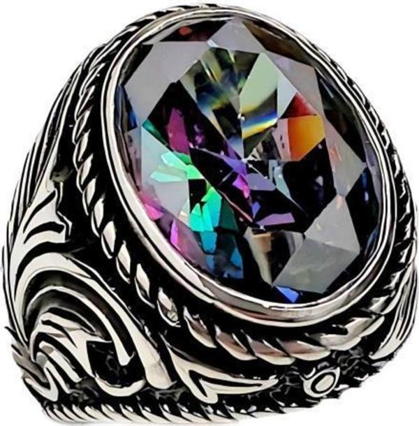 MistikTopaz Taşlı Erkek Yüzüğü 230047494G23Y - Image 1