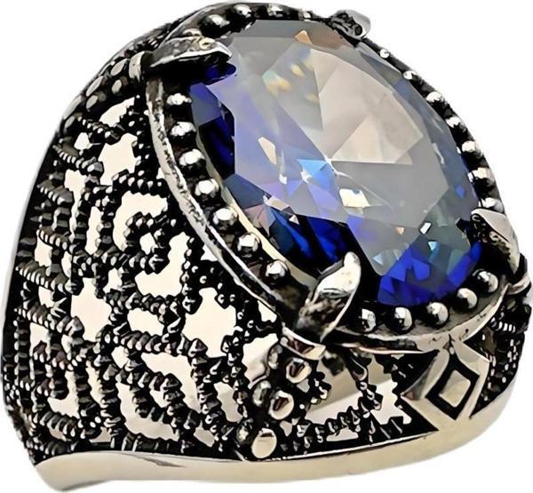 Mistik Topaz Taşlı Gümüş Yüzük 240053175G13Y - Image 1