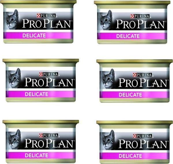 Pro Plan Delicate Hindi Etli Yetişkin Yaş Kedi Maması 85 gr - 6 Adet - Image 1
