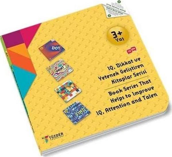 3+ Yaş 4'lü Set (Dot-Paint-Cube-Find) / IQ Dikkat Ve Yetenek Geliştiren Kitaplar Serisi - Image 1