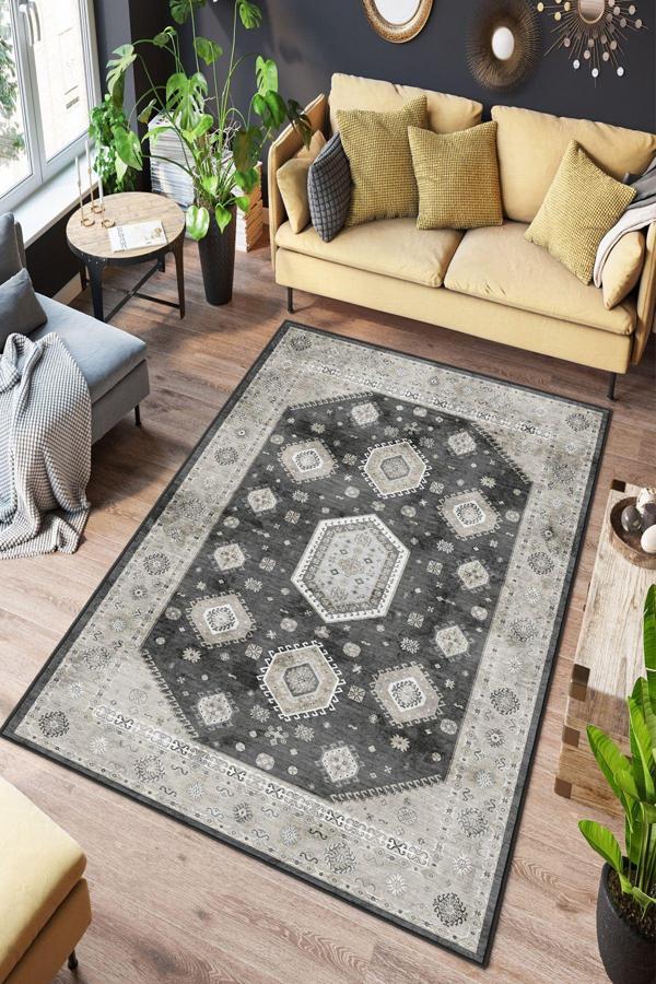 Dekoratif Özel Tasarım Yıkanabilir, İnce, Kaymaz Tabanlı, Modern Halı - Image 1