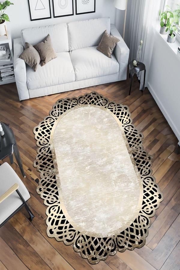 Dekoratif Özel Tasarım Yıkanabilir, İnce, Kaymaz Tabanlı, Modern Halı - Image 1