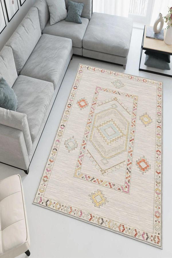 Dekoratif Özel Tasarım Yıkanabilir, İnce, Kaymaz Tabanlı, Modern Halı - Image 1
