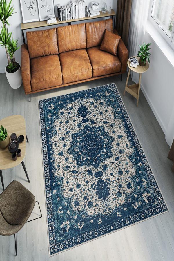 Dekoratif Özel Tasarım Yıkanabilir, İnce, Kaymaz Tabanlı, Modern Halı - Image 1