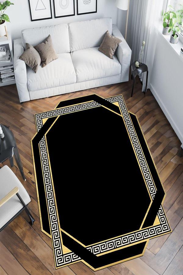 Dekoratif Özel Tasarım Yıkanabilir, İnce, Kaymaz Tabanlı, Modern Halı - Image 1