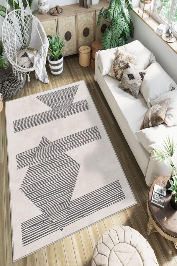 Dekoratif Özel Tasarım Yıkanabilir, İnce, Kaymaz Tabanlı, Modern Halı - Image 1