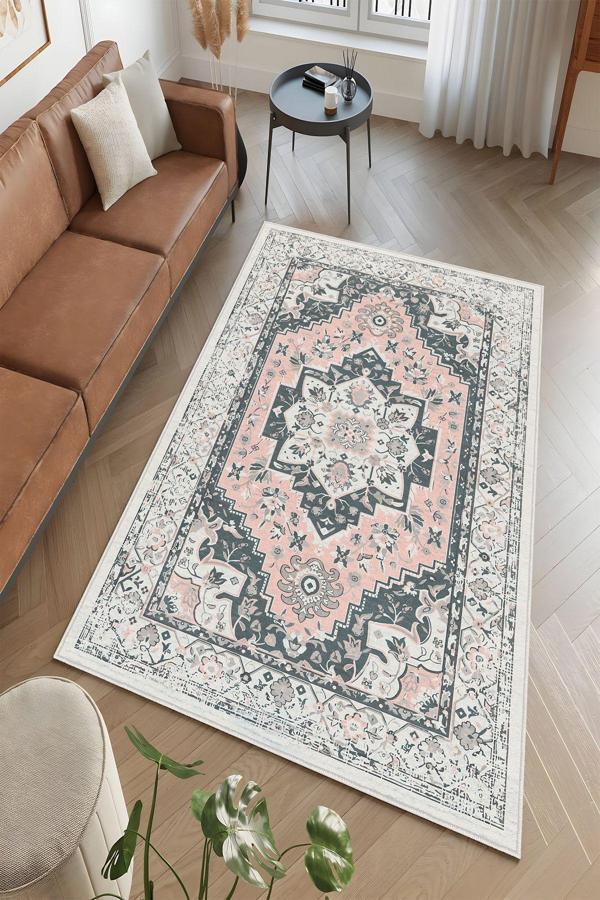 Dekoratif Özel Tasarım Yıkanabilir, İnce, Kaymaz Tabanlı, Modern Halı - Image 1