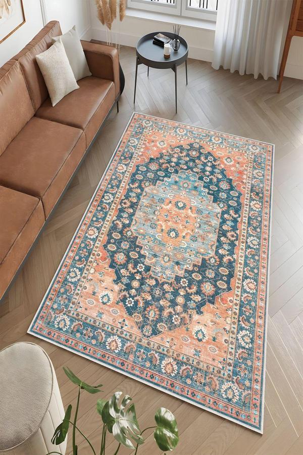 Dekoratif Özel Tasarım Yıkanabilir, İnce, Kaymaz Tabanlı, Modern Halı - Image 1