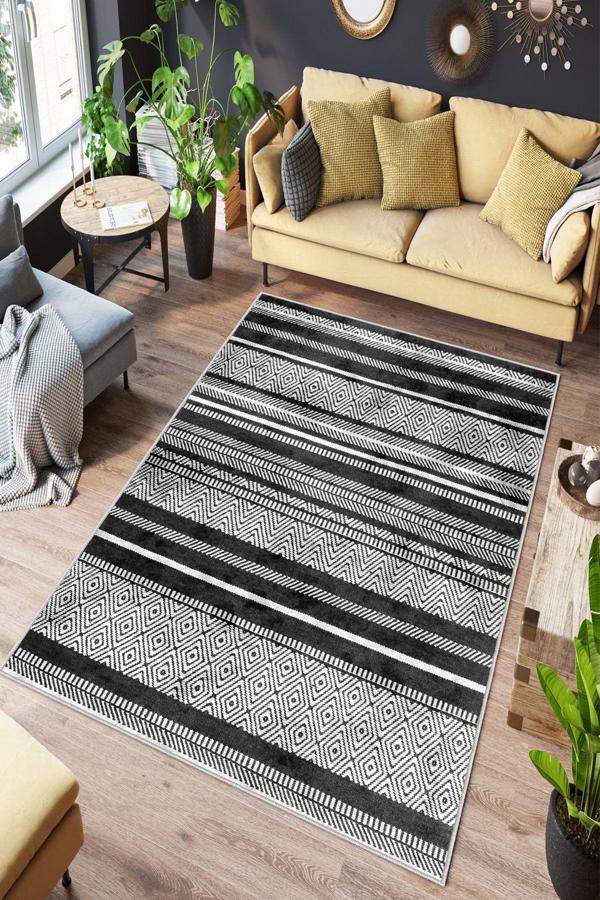 Dekoratif Özel Tasarım Yıkanabilir, İnce, Kaymaz Tabanlı, Modern Halı - Image 1