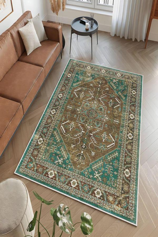 Dekoratif Özel Tasarım Yıkanabilir, İnce, Kaymaz Tabanlı, Modern Halı - Image 1