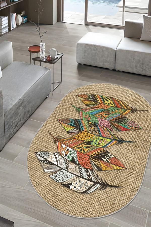 Dekoratif Özel Tasarım Yıkanabilir, İnce, Kaymaz Tabanlı, Modern Halı - Image 1