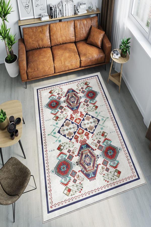 Dekoratif Özel Tasarım Yıkanabilir, İnce, Kaymaz Tabanlı, Modern Halı - Image 1