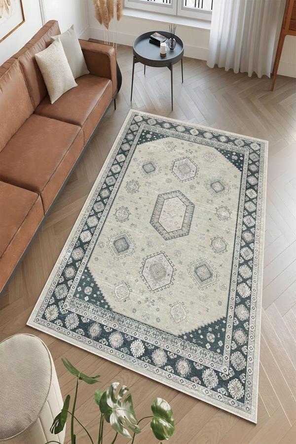 Dekoratif Özel Tasarım Yıkanabilir, İnce, Kaymaz Tabanlı, Modern Halı - Image 1