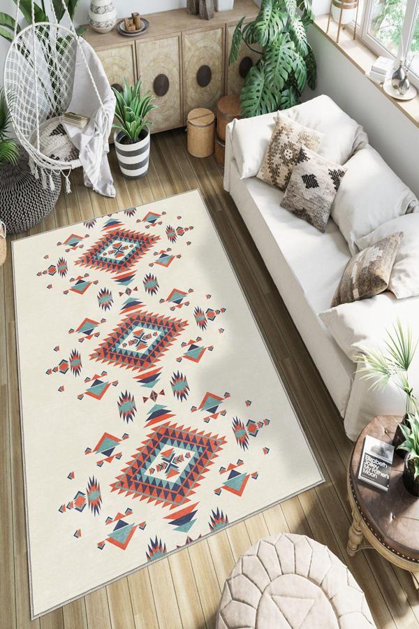 Dekoratif Özel Tasarım Yıkanabilir, İnce, Kaymaz Tabanlı, Modern Halı - Image 1