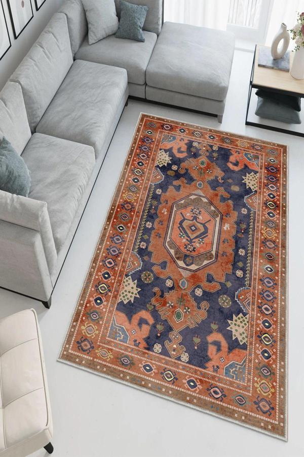 Dekoratif Özel Tasarım Yıkanabilir, İnce, Kaymaz Tabanlı, Modern Halı - Image 1
