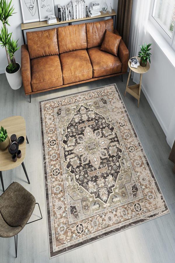 Dekoratif Özel Tasarım Yıkanabilir, İnce, Kaymaz Tabanlı, Modern Halı - Image 1