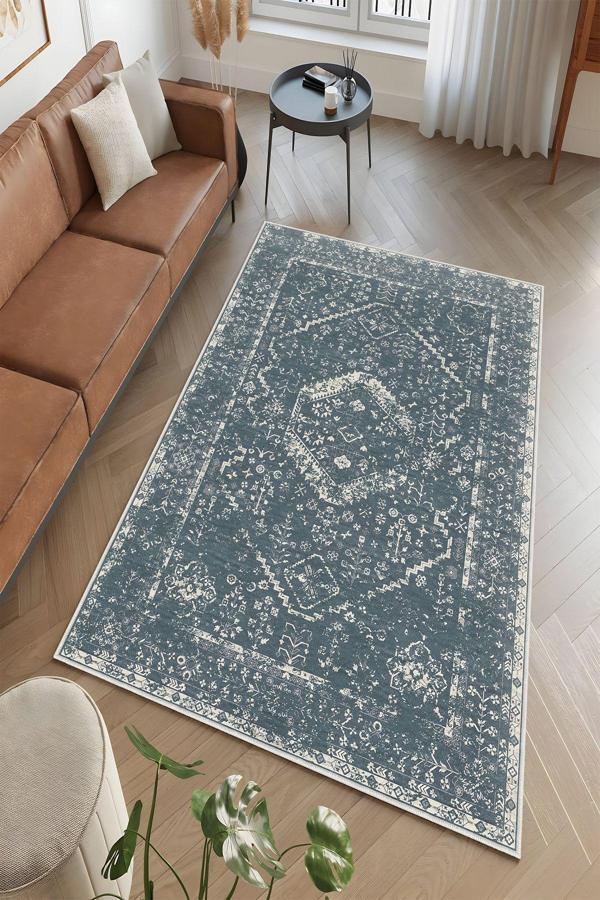 Dekoratif Özel Tasarım Yıkanabilir, İnce, Kaymaz Tabanlı, Modern Halı - Image 1