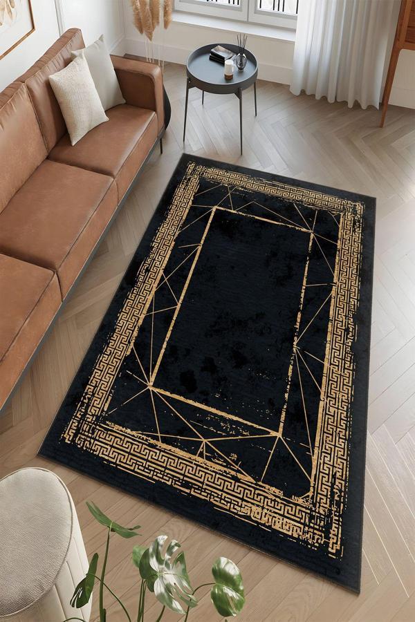 Dekoratif Özel Tasarım Yıkanabilir, İnce, Kaymaz Tabanlı, Modern Halı - Image 1