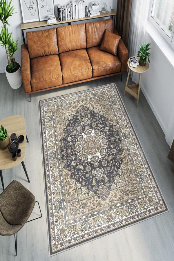 Dekoratif Özel Tasarım Yıkanabilir, İnce, Kaymaz Tabanlı, Modern Halı - Image 1