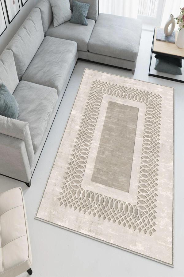 Dekoratif Özel Tasarım Yıkanabilir, İnce, Kaymaz Tabanlı, Modern Halı - Image 1