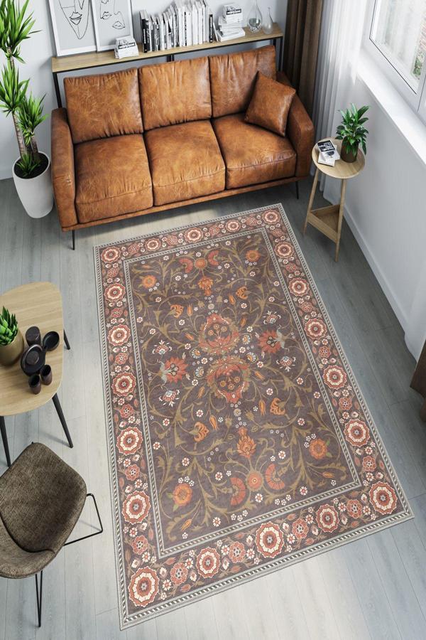 Dekoratif Özel Tasarım Yıkanabilir, İnce, Kaymaz Tabanlı, Modern Halı - Image 1