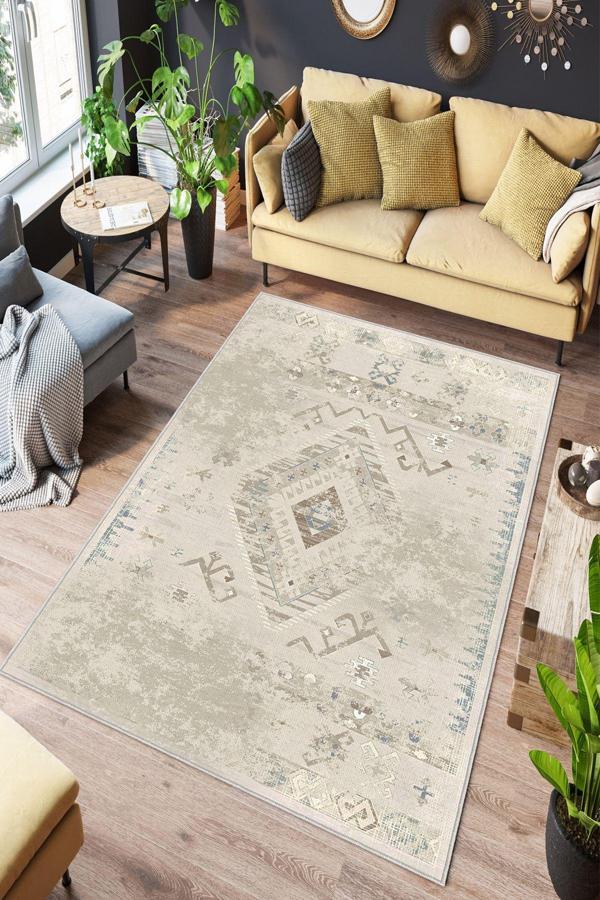 Dekoratif Özel Tasarım Yıkanabilir, İnce, Kaymaz Tabanlı, Modern Halı - Image 1