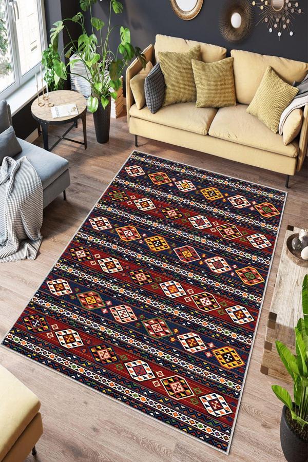 Dekoratif Özel Tasarım Yıkanabilir, İnce, Kaymaz Tabanlı, Modern Halı - Image 1