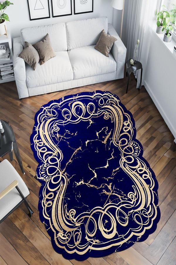 Dekoratif Özel Tasarım Yıkanabilir, İnce, Kaymaz Tabanlı, Modern Halı - Image 1