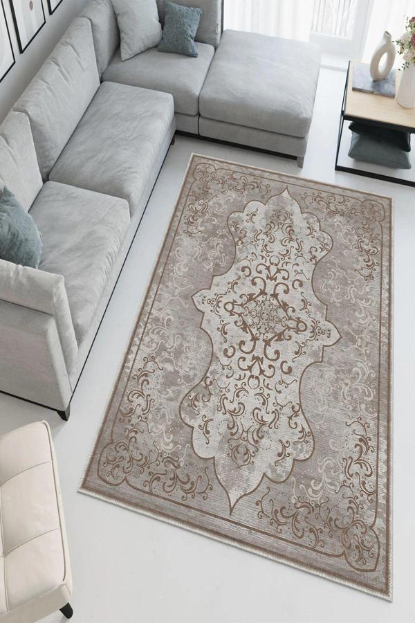 Dekoratif Özel Tasarım Yıkanabilir, İnce, Kaymaz Tabanlı, Modern Halı - Image 1