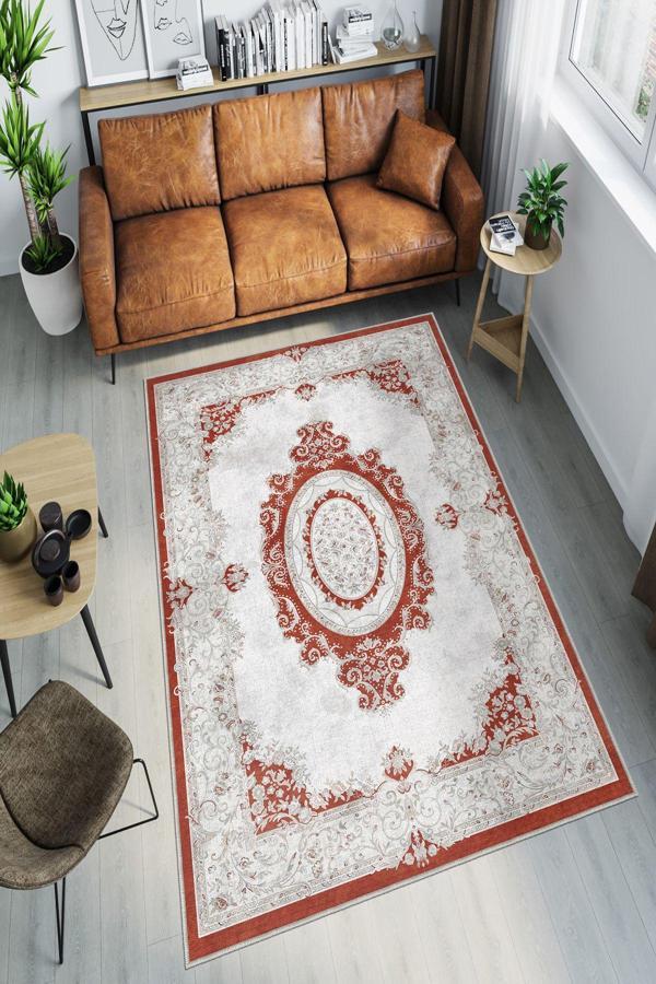 Dekoratif Özel Tasarım Yıkanabilir, İnce, Kaymaz Tabanlı, Modern Halı - Image 1