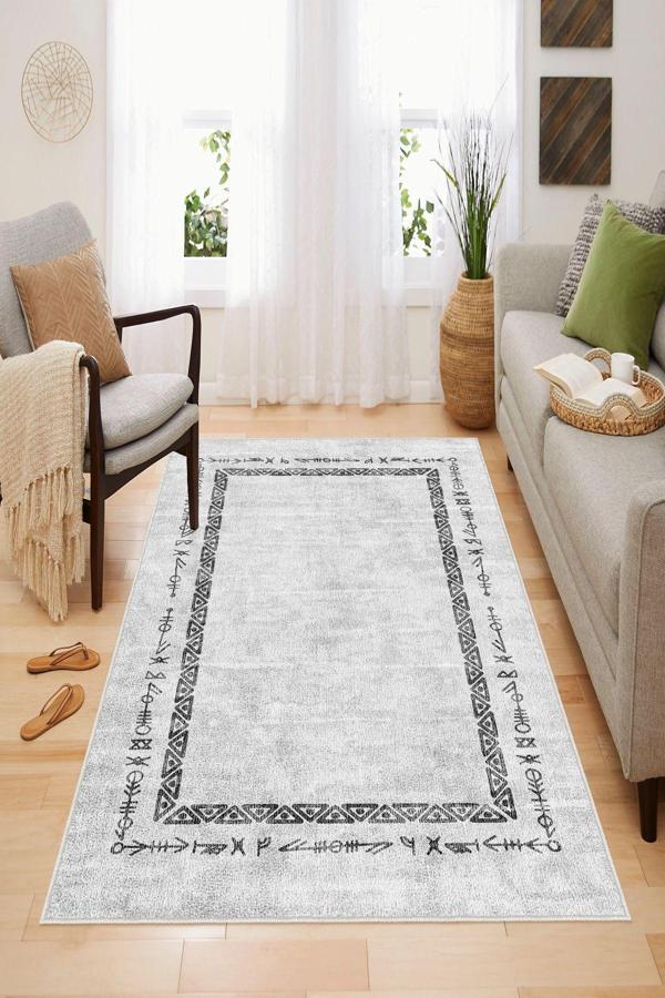 Dekoratif Özel Tasarım, Yıkanabilir, İnce, Kaymaz Tabanlı, Modern Halı - Image 1