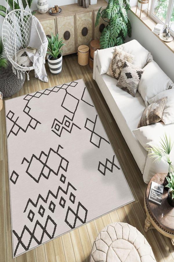 Dekoratif Özel Tasarım Yıkanabilir, İnce, Kaymaz Tabanlı, Modern Halı - Image 1