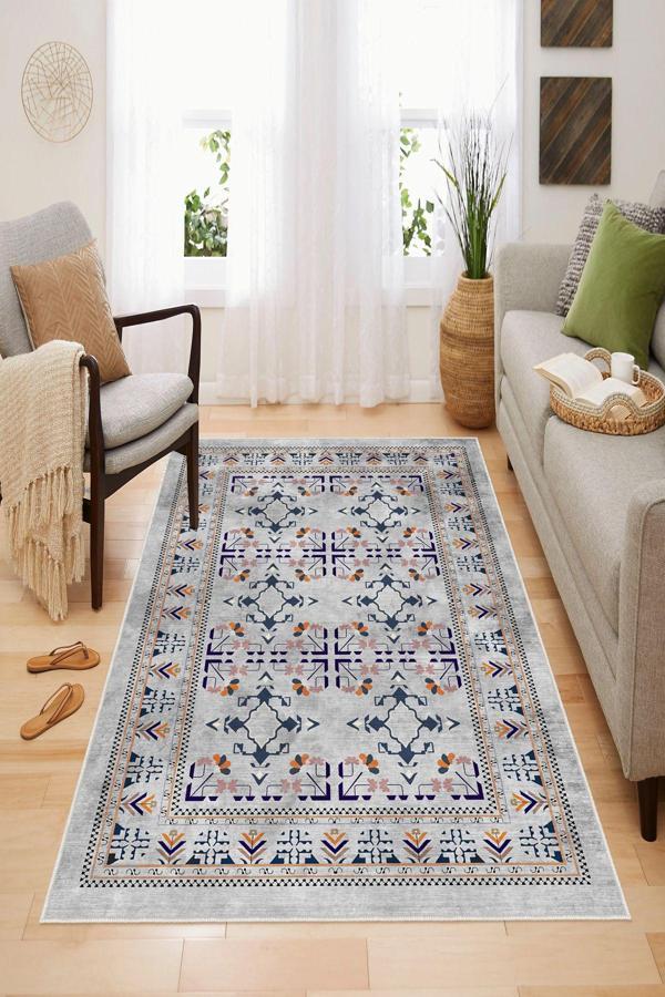 Dekoratif Özel Tasarım, Yıkanabilir, İnce, Kaymaz Tabanlı, Modern Halı - Image 1