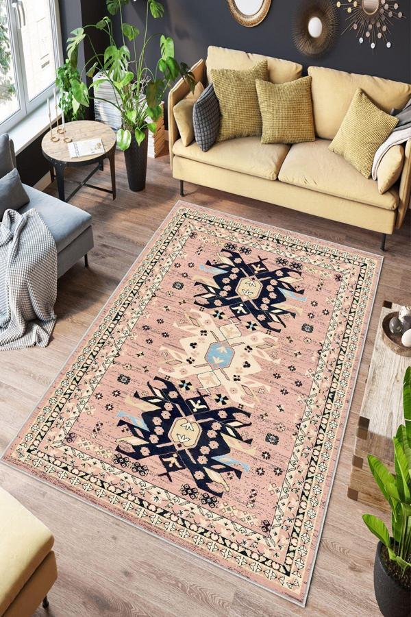 Dekoratif Özel Tasarım Yıkanabilir, İnce, Kaymaz Tabanlı, Modern Halı - Image 1