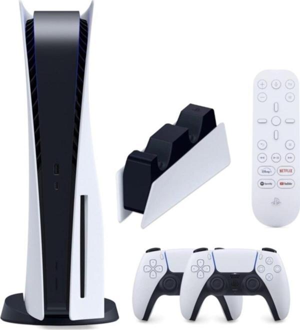 Sony Playstation 5 + 2. Kol + Medya Kumandası + Şarj Istasyonu Paket ( Ithalatçı Garantili ) - Image 1
