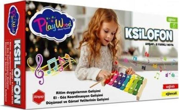 Playwood Ahşap Eğitici Ksilofon 8 Farklı Nota Ony-405 - Image 1
