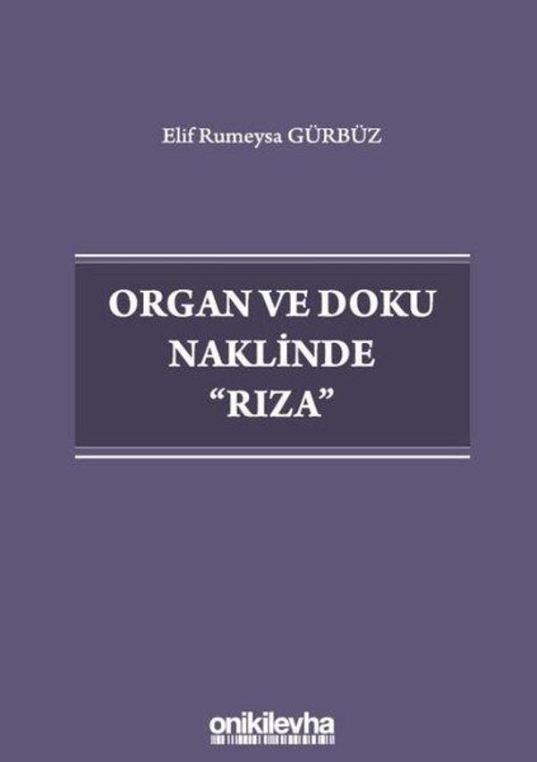 Organ ve Doku Naklinde Rıza - On İki Levha Yayıncılık - Image 1