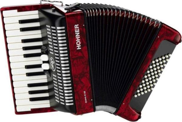 Hohner Bravo II 60 Akordeon (Kırmızı) - Image 1