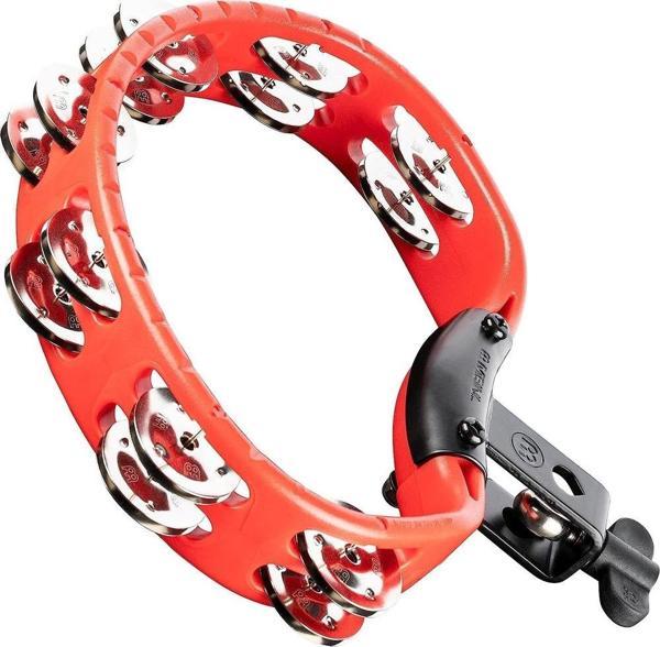 Meinl HTMT2R Stainless Steel Jingle Headliner Range Mounted Tamburin (Kırmızı) - Image 1