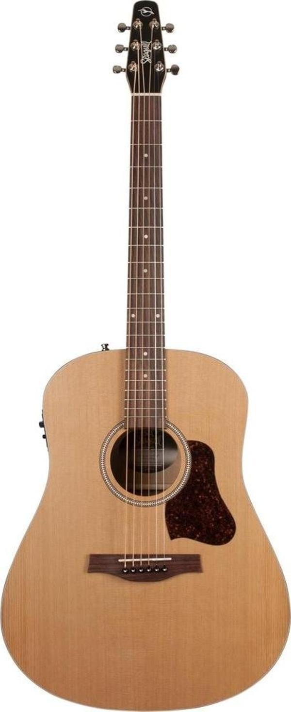 Seagull S6 Cedar Original Slim Elektro Akustik Gitar (Natural) - Image 1