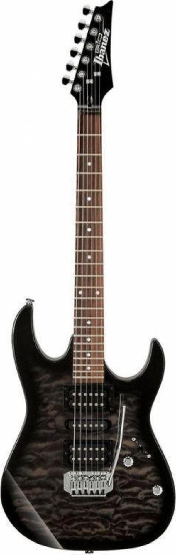 Ibanez GRX70QA-TKS Transparent Black Sunburst Elektro Gitar - Image 1