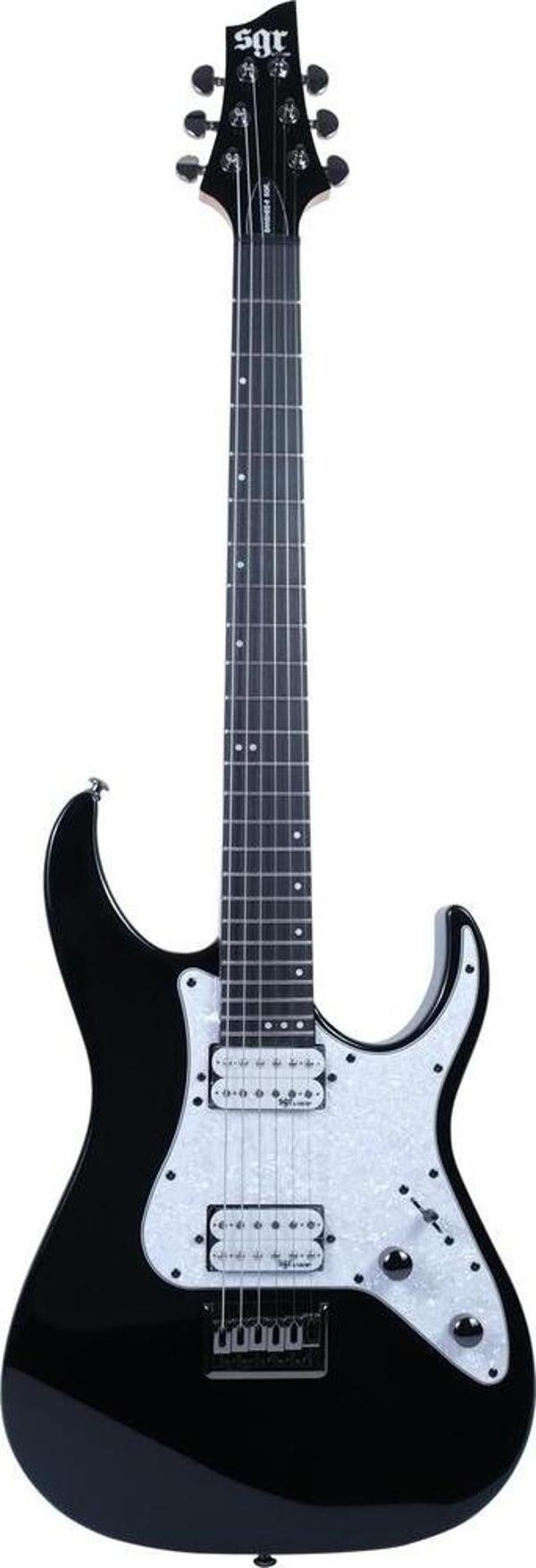 Schecter BANSHEE-6 SGR Elektro Gitar (Siyah-Beyaz) - Image 1